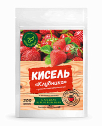 Сухой кисель "Клубника" 200 гр.