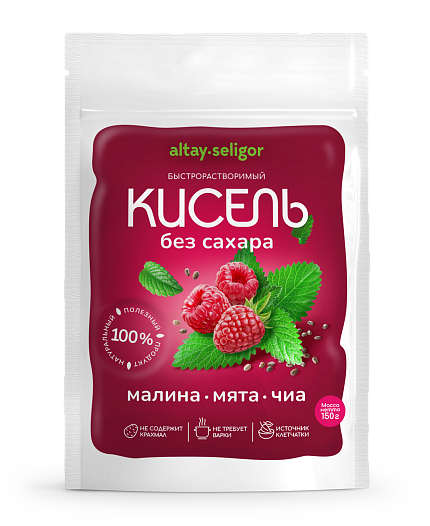 Кисель без сахара "Малина Мята" 150 гр