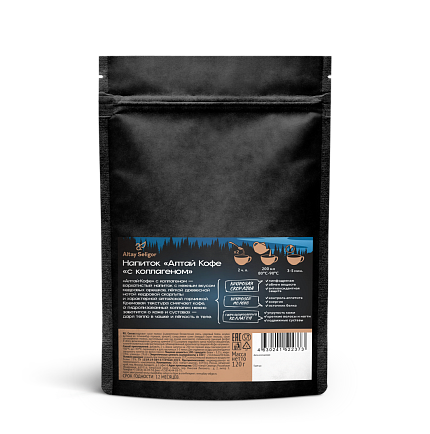 Кедровый напиток "Алтай кофе "С коллагеном" 120 гр