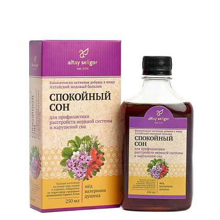 "Спокойный сон" - медовый бальзам 