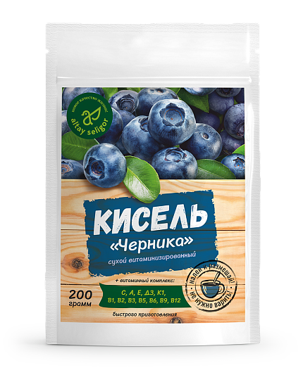 Сухой кисель "Черника" 200 гр 