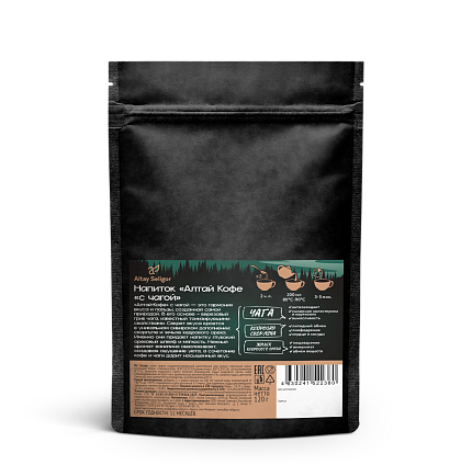 Кедровый напиток "Алтай кофе "С чагой" 120 гр